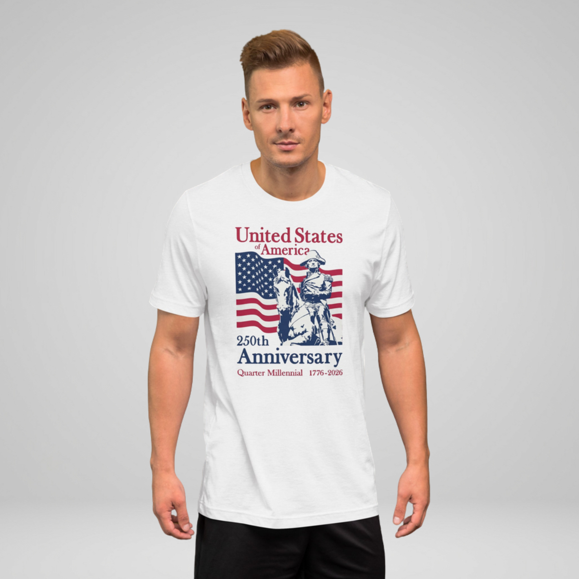 4th of July Tee | USA 250th Anniversary | George Washington 1776-2026