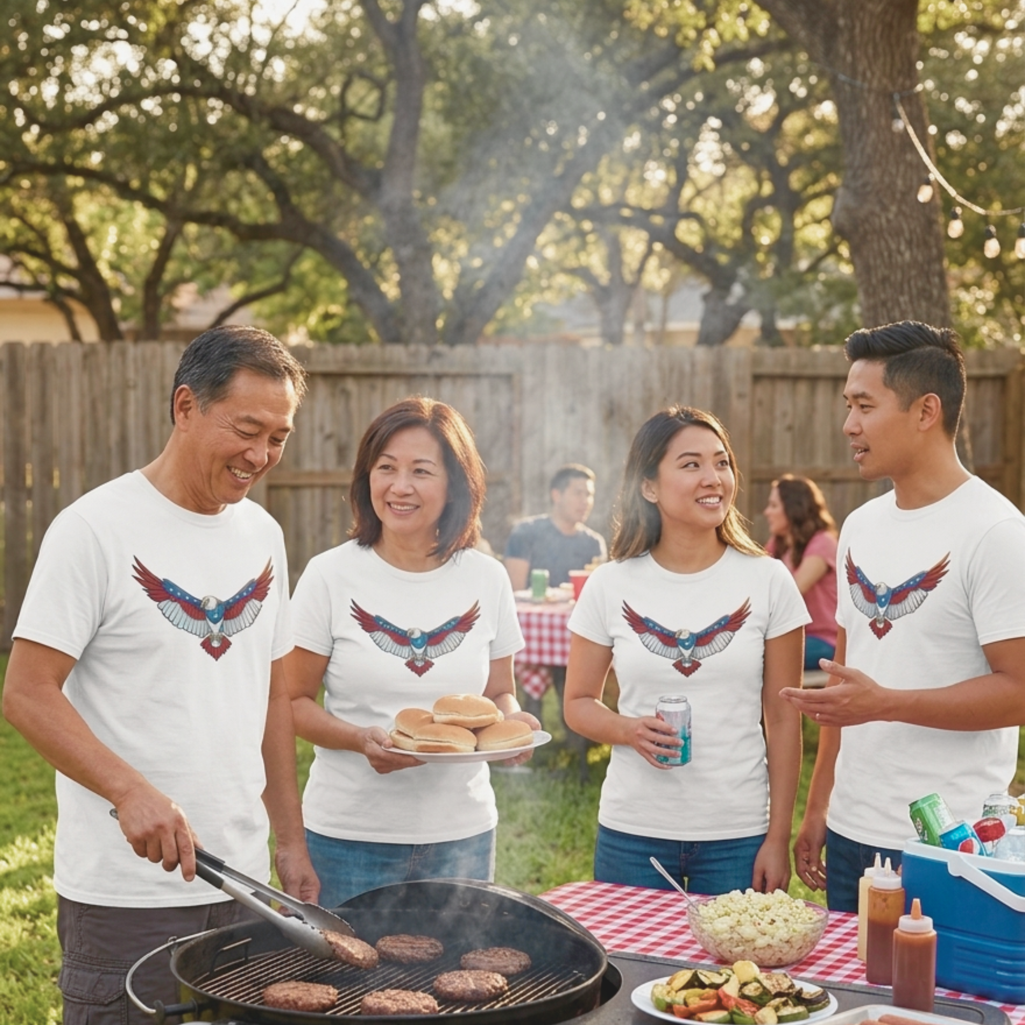 This shirt gets reactions every July 4th : American Eagle Flying T-Shirt