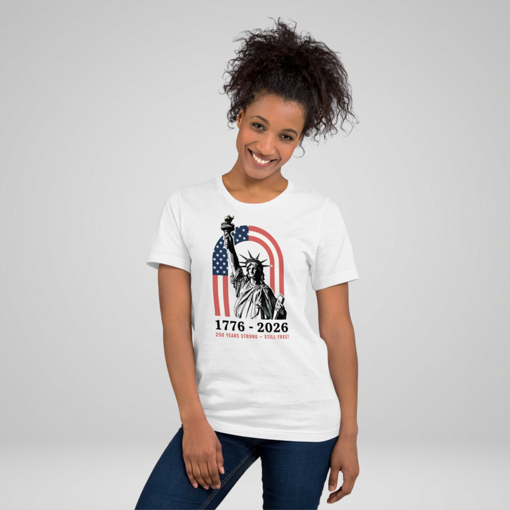 250 Years Strong, Still Free 🇺🇸🗽Statue of Liberty July 4th Shirt